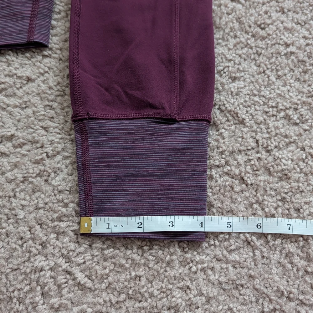 Lululemon En Route Plum Wee Are From Space September Plum Leggings Size 8/10